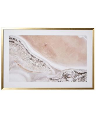 Aerial inlet Framed Print120x80cm