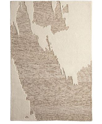 Akira Abstract Hand-Tufted Cream Rug 180x120cm