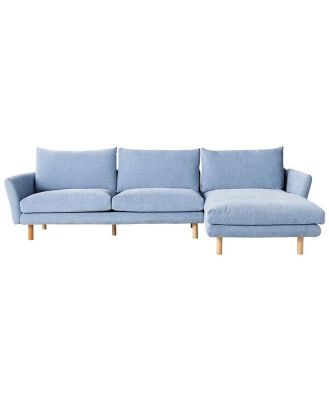 Austin 3 Seater Sofa with Right Hand Chaise Serenity Morning Sky