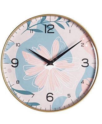 BeyondTime Floral Print Wall Clock 30.5cm