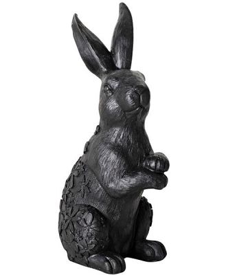 Black Rabbit Statue 31x15x13cm