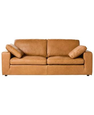 Blakely 3 Seater Leather Sofa Dakota Light Chestnut