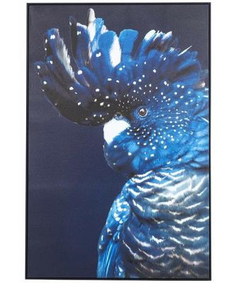 Blue Cockatoo Framed Print 120x80cm