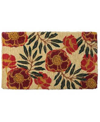 Blush Floral Coir Doormat 75x45cm