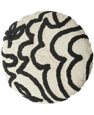 Cammi Natural Leaf Round Cushion 60cm