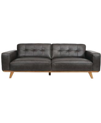 Carson 3 Seater Leather Sofa Vintage Grey C-029