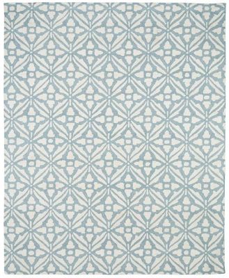 Casablanca Tile Hand Tufted Wool Blend Duckegg Rug 300x240cm