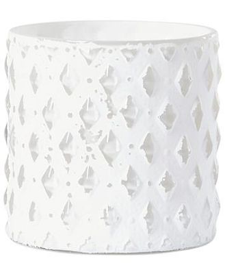 Cleo Candle Holder White 10x10cm