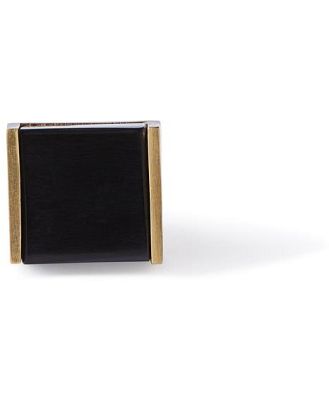 Dax Noir Cube Knob with Trim 2.9cm