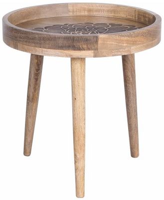 Eco Sole Flower Round Tray Table 47x46cm