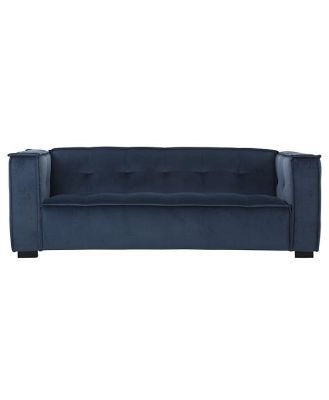 Elementa 3 Seater Velvet Sofa Sapphire Blue C-044