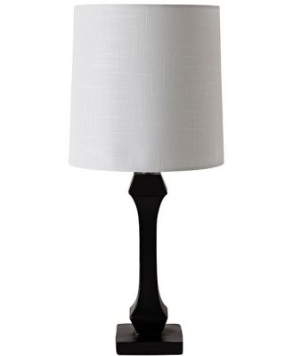 Elena Black Resin Table Lamp 49cm