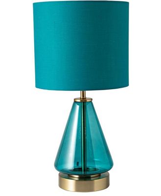 Emerald Glass Table Lamp 46cm