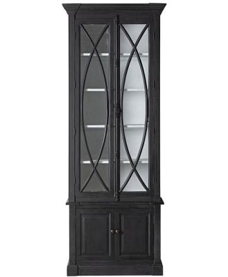 Finchley Display Cabinet Distressed Black