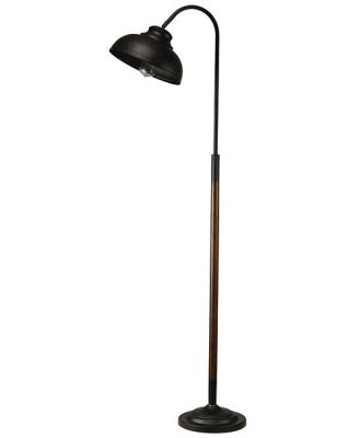 Greenwich Heritage Metal/Wood Floor Lamp 162cm