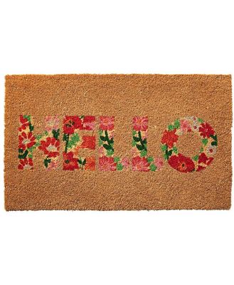 Hello Flower Door Mat 45x75cm