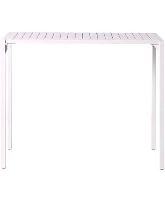 Kace Outdoor Bar Table White 140cm