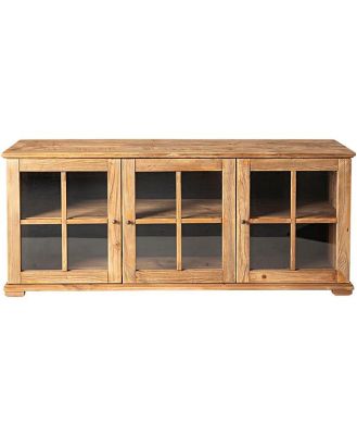 Kalise Reclaimed Timber 3 Glass Door Sideboard