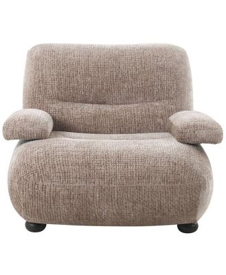 Kenner Armchair Taupe Grid