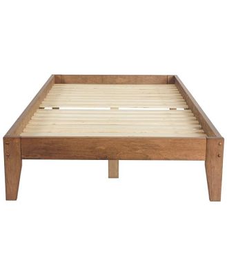 Kyan King Single Bed Base Chestnut