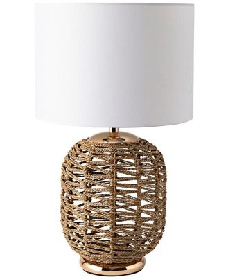 Laural Seagrass Natural/Cream Table Lamp 52x36cm