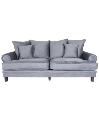 Lisette 3.5 Seater Velvet Deep Sofa Aura Storm