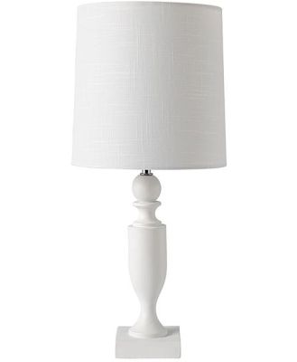 Livia White Resin Table Lamp 49cm
