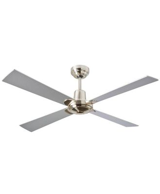 Mackay Indoor AC Ceiling Fan - Brushed Nickel & Silver 122cm