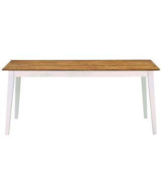 Maine Solid Oak Dining Table 180cm White