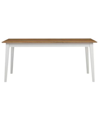 Maine Solid Oak Dining Table 225cm White