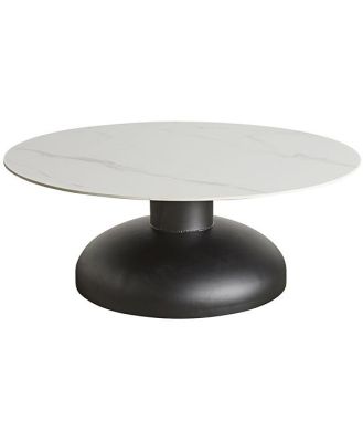 Marble Top Coffee Table with Bulb Base 90cm