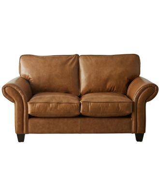 Marsanne 2 Seater Leather Sofa Chesnut