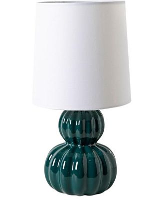 Mia Peacock Teal Table Lamp 32cm