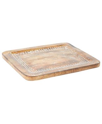 Parvani Dotted Framed Tray 40x35cm