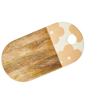 Posy Pink Mangowood Chopping Board 49x25x1.5cm