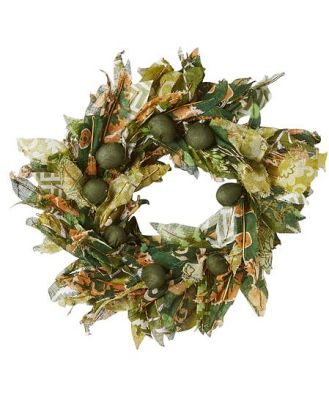 Saree Olive Wreath 20x20x3cm