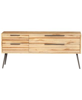 Spence Recycled Teak TV Cabinet 120x30x52cm Natural