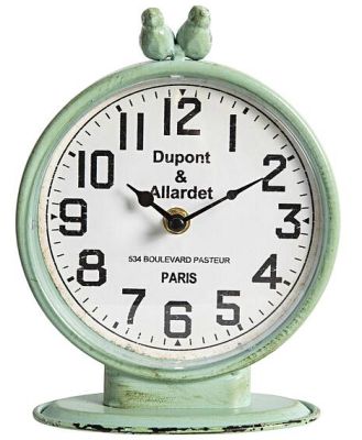 Vintage Bluebirds Mantel Clock 22x16.5cm