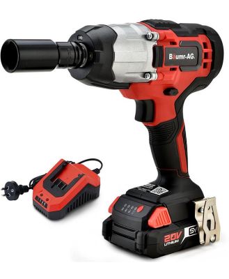BAUMR-AG IW3 20V SYNC Cordless Impact Wrench Gun Kit with Battery and Fast Charger