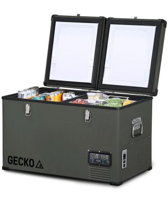 GECKO 75L Dual Zone Portable Fridge / Freezer, SECOP German Brand Compressor, for Camping, Car, Caravan