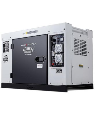 GENPOWER 8.4kW Peak 6kW Rated Single Phase Commercial Diesel Generator, RCD Safety Switch