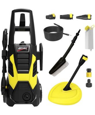 JET-USA RX535 Electric High Pressure Washer, 2600PSI 2 Nozzles, Brush Head, Deck Cleaner, Detergent Bottle
