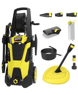 JET-USA RX540 Electric High Pressure Washer, 2800PSI 2 Nozzles, Brush Head, Deck Cleaner, Detergent Bottle, 10M Hose