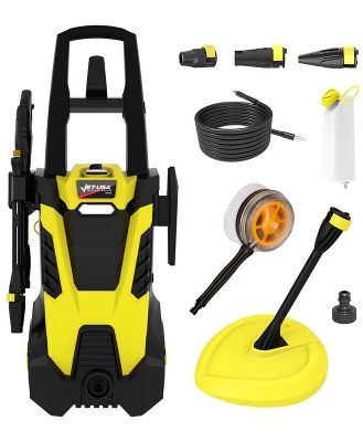 JET-USA RX540s Electric High Pressure Washer, 2900PSI 2 Nozzles, Brush Head, Deck Cleaner, Detergent Bottle