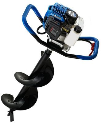 POWERBLADE PD950 52cc 2-Stroke Petrol Post Hole Digger, w/ 3 Auger bits, 600mm Extension Shaft