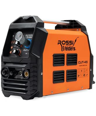 ROSSI 45A Plasma Cutter, Non-Touch Pilot ARC for Easy Cuts of Painted or Rusty Metals, DC Inverter Cutting Machine, Compressed Air