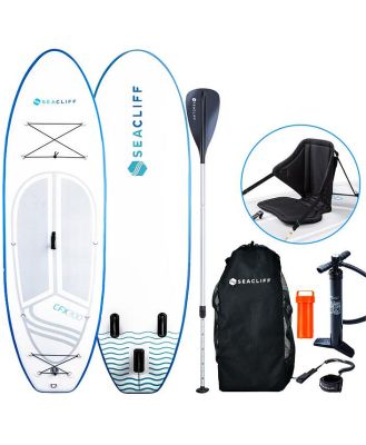 SEACLIFF Stand Up Paddle Board Inflatable 300cm SUP Paddleboard Kayak Surfboard - Blue