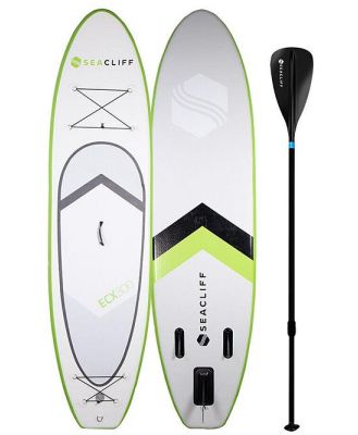 SEACLIFF Stand Up Paddle Board Inflatable 300cm SUP Paddleboard Surfboard - Lime Green, White, Black