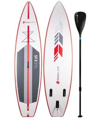 SEACLIFF Stand Up Paddle Board Inflatable 310cm SUP Paddleboard Surfboard Race - White and Red