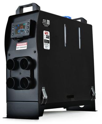 THERMOMATE 12V 5kW All-In-One Diesel Air Heater for Caravan Camper Trailer Van Motorhome RV, Black